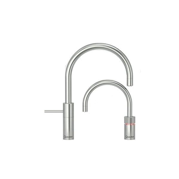 Quooker Nordic Round Twintaps inkl. pro3vaq beholder - Rustfri Stål