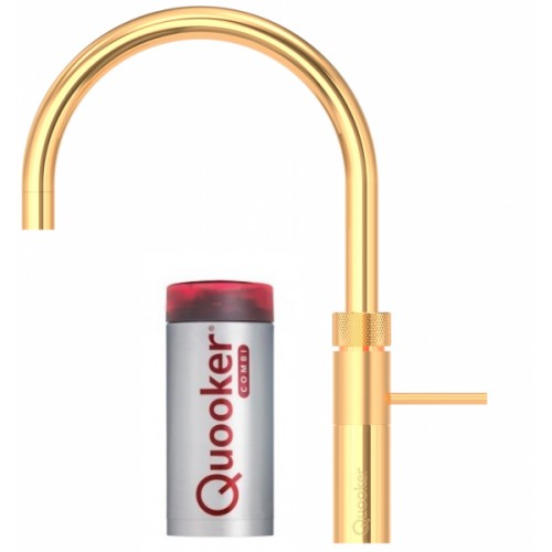 Quooker Fusion Round inkl. COMBI beholder - Guld