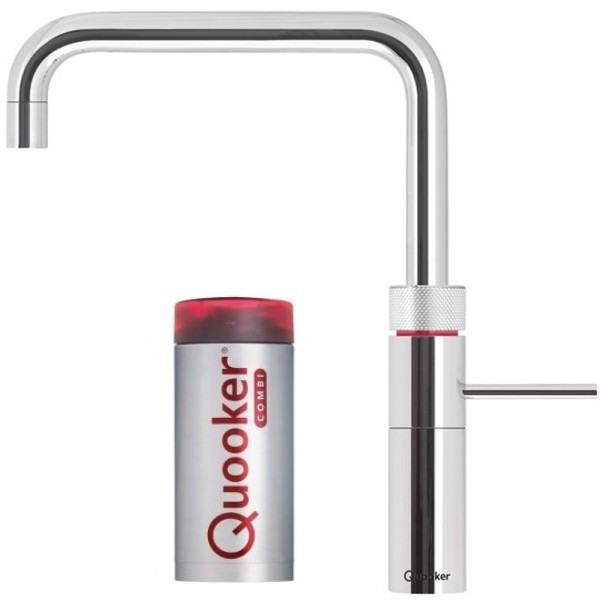 Quooker Fusion Square inkl. COMBI beholder - Krom