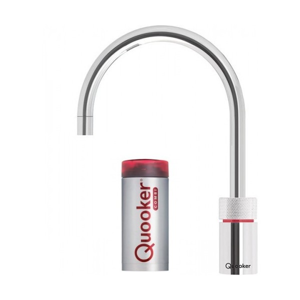 Quooker Nordic Round inkl. COMBI beholder - Krom