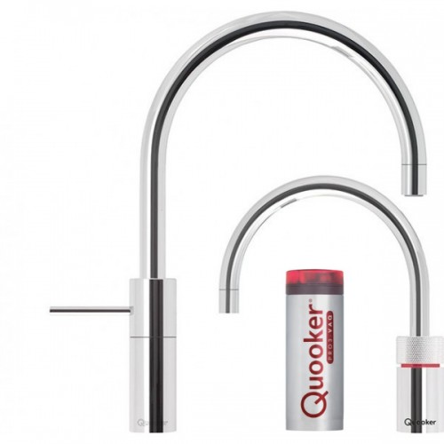 Quooker Nordic Round Twintaps inkl. pro3vaq beholder - Krom